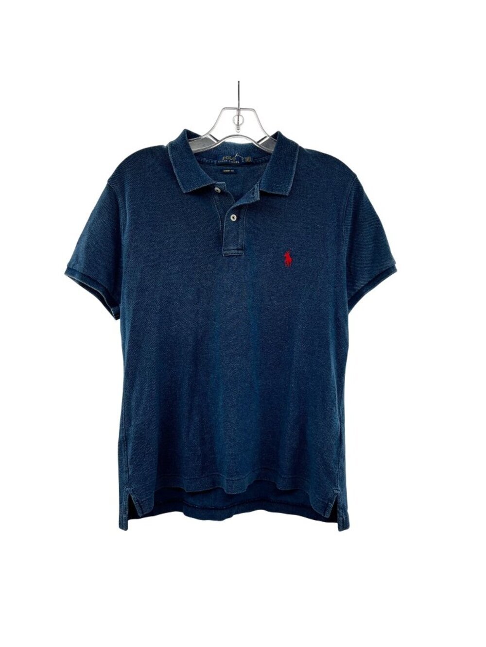 Polo Ralph Lauren Womens Polo Top Skinny Fit Short Sleeve Blue Size Large